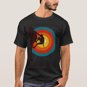 Camiseta Hombres mujeres en escalada libre en Guay