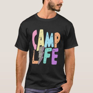 Camiseta Hombres Mujeres Estilo Boho Campamento Vida Campes