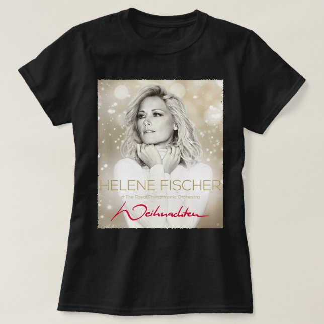 Camiseta Hombres Mujeres Famosas Helene Hermosa Fischer Fem (Diseño del anverso)