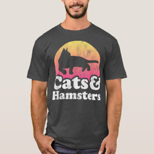 Camiseta Hombres Mujeres gatos y hamsters Hombres Hombres H