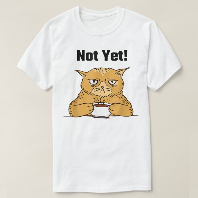 Camiseta Hombres Mujeres Graciosas Buenos días Café TShirt  (Diseño del anverso)