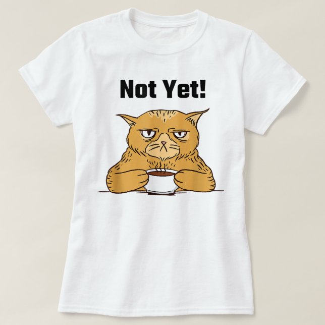 Camiseta Hombres Mujeres Graciosas Buenos días Café TShirt  (Diseño del anverso)