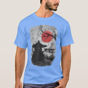 Camiseta Hombres Mujeres Gráfica Tee Japonés Anime Samurai 