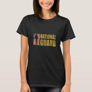 Camiseta Hombres Mujeres Guardia Nacional Bandera Estadouni