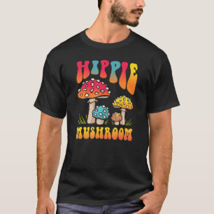Camiseta Hombres Mujeres Hippie Hongos Formando Morel Mushr