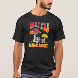 Camiseta Hombres Mujeres Hippie Mushrooms Forjando Morel Mu
