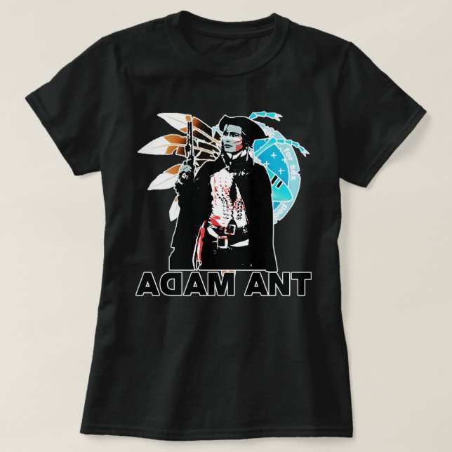 Camiseta Hombres Mujeres Hombre Adam Cantante Ant Songwrite (Diseño del anverso)