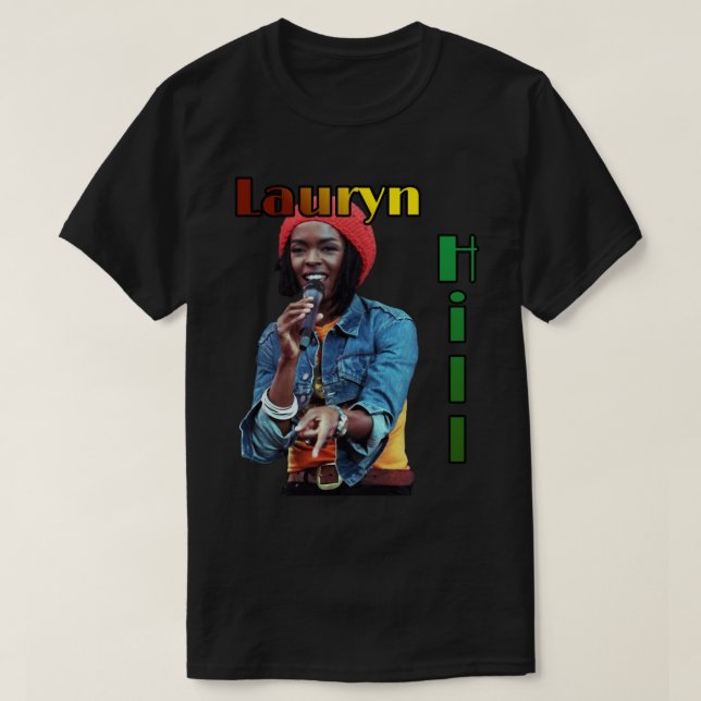 Camiseta Hombres Mujeres Lauryn Great Hil Rapper Regalos Pa (Diseño del anverso)