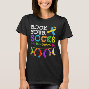Camiseta Hombres Mujeres Niño Conciencia del Síndrome de Do