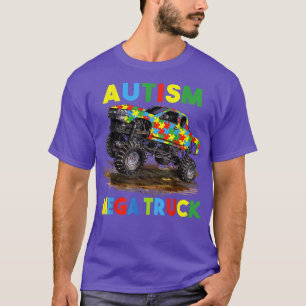 Camiseta Hombres Mujeres Niños Camioneta Mega Autismo Diver
