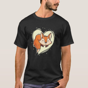 Camiseta Hombres Mujeres Niños Fox Corazón Animal Furry 1