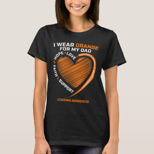 Camiseta Hombres Mujeres Niños Que Uso Naranja Para Mi Papá