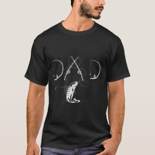 Camiseta Hombres Mujeres Pescador Papá Entusiasta Pescador
