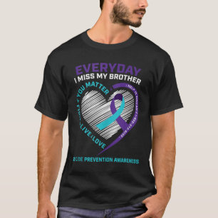Camiseta Hombres Mujeres Prevención Hermano Conciencia Suic