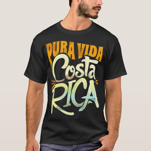 Camiseta Hombres Mujeres Pura Vida Costa Rica (2) (Anverso)