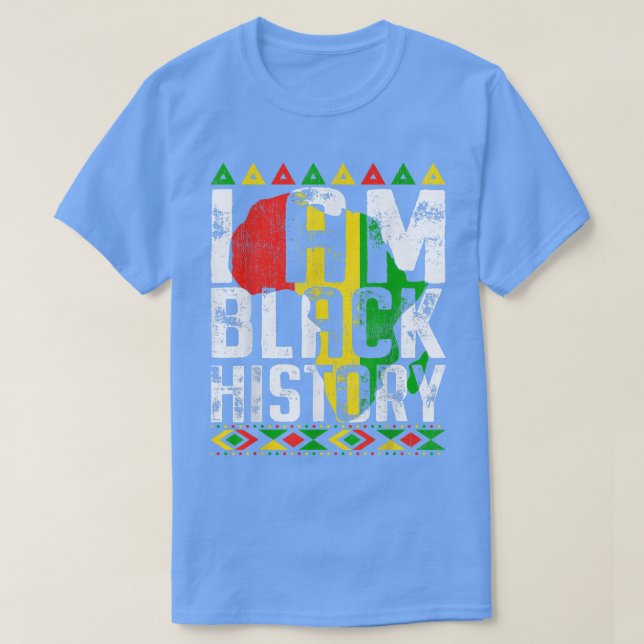 Camiseta Hombres Mujeres Soy Un Mes De Historia Negra Améri (Diseño del anverso)