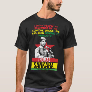 Camiseta Hombres Mujeres Thomas Africanista Sankara Gráfico