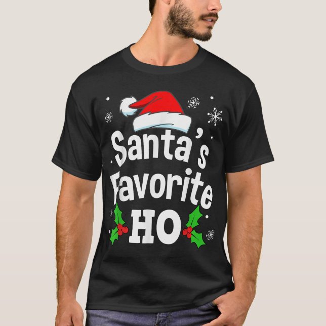 Camiseta Hombres mujeres traviesos y sucios Navidades de pi (Anverso)