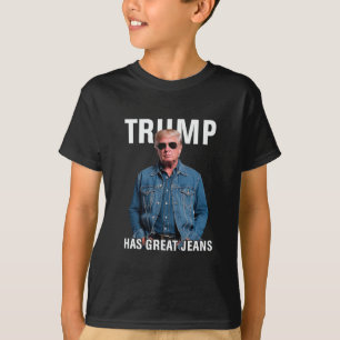 Camiseta Hombres Mujeres Trump Tiene Grandes Vaqueros Meme 
