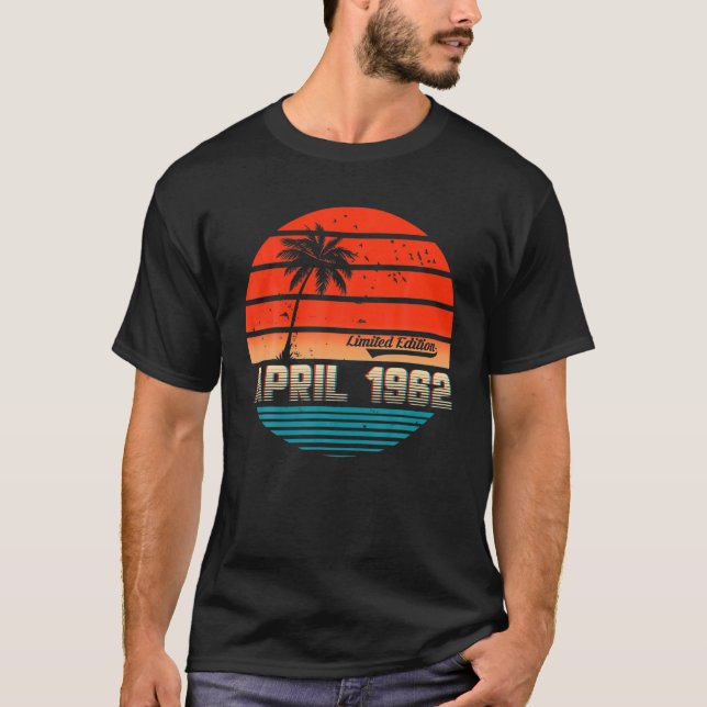 Camiseta Hombres Mujeres Vintage 1962 Fiesta hawaiana BDAY  (Anverso)