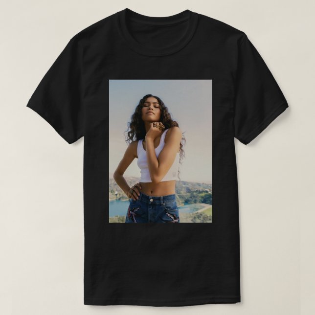Camiseta Hombres Mujeres Zendaya lindo regalo gráfico (Diseño del anverso)