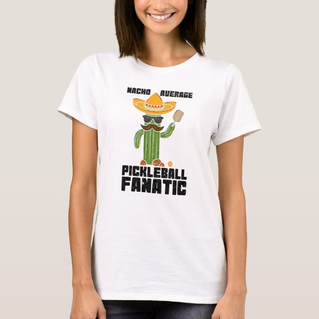 Camiseta Hombres Nacho Mexicano Promedio De Cacto Fanático  (Anverso)