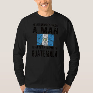 Camiseta Hombres Nacidos En Guatemala Bandera Guatemalteca