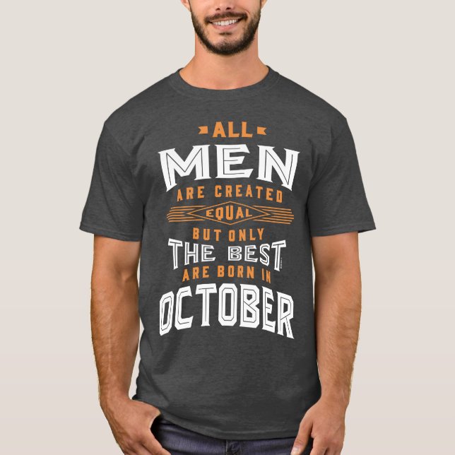 Camiseta Hombres Nacidos En Octubre (Anverso)
