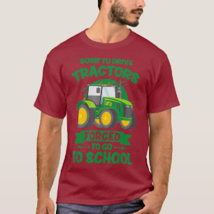 Camiseta Hombres Nacidos Para Llevar Tractores Graciosos Ni