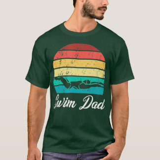 Camiseta Hombres Nadan Papá Noel Dia de Padres