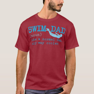 Camiseta Hombres Nadar Papá Definición Divertidos Mentes Na