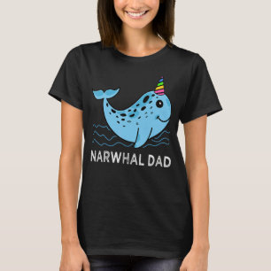 Camiseta Hombres Narwhal Sea Animal Narwhal Dad Day