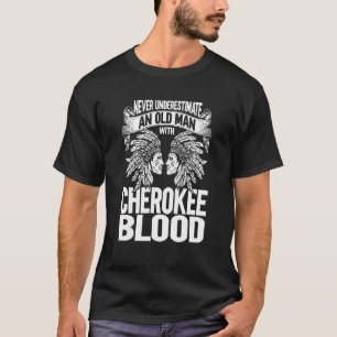 Camiseta Hombres Nativos Estadounidenses Indio Un Viejo Hom