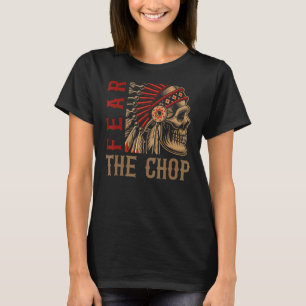 Camiseta Hombres Nativos Estadounidenses Jefe Skull