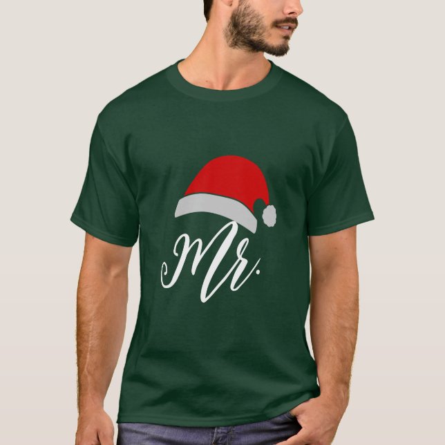Camiseta Hombres Navidades divertidos Parejas coincidiendo  (Anverso)