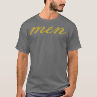 Camiseta Hombres Navidades entregan escritura de oro de tip