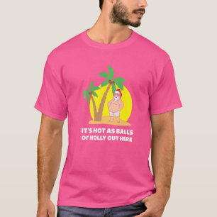 Camiseta Hombres Navidades Julio Caliente Como Bolas Santa