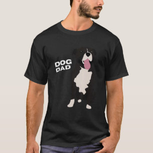 Camiseta Hombres Negro y Blanco Staffordshire Bull Terrier 