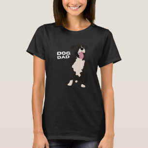Camiseta Hombres Negro y Blanco Staffordshire Bull Terrier