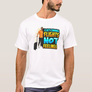 Camiseta Hombres Negros Captan Vuelos Sin Sentimientos Vaca