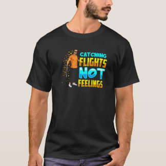 Camiseta Hombres Negros Captan Vuelos Sin Sentimientos Vaca