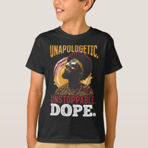 Camiseta Hombres Negros No Se Disculpa. Imparable. Medicame