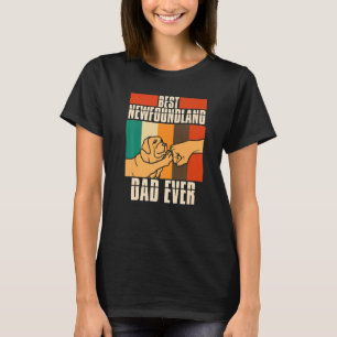 Camiseta Hombres Newfie Dog Mejor Papá De Terranova