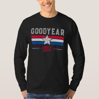 Camiseta Hombres Niños Masculinos Retro Goodyear