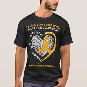 Camiseta Hombres Niños MS Soporte Múltiple Esclerosis Sensi