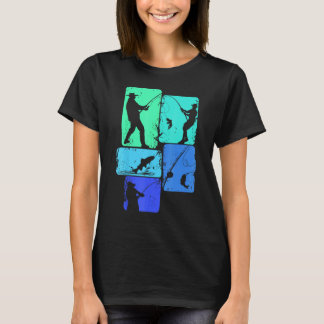 Camiseta Hombres niños niños pescando peces