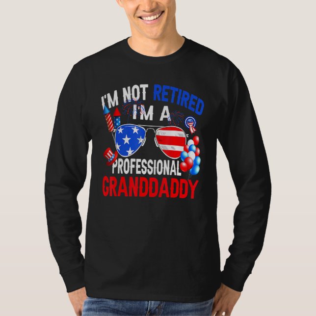 Camiseta Hombres No Estoy Jubilado Soy Un Abuelo Profesiona (Anverso)