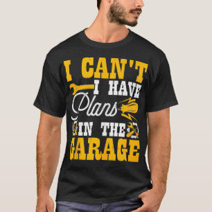 Camiseta Hombres, No Puedo Tener Planes En El Divertido Mec
