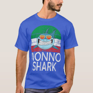 Camiseta Hombres no tiburones Abuelo italiano divertida cos