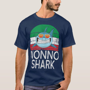 Camiseta Hombres no tiburones Abuelo italiano Gracioso Tan